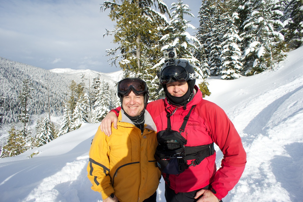 Scott and Larry in the field