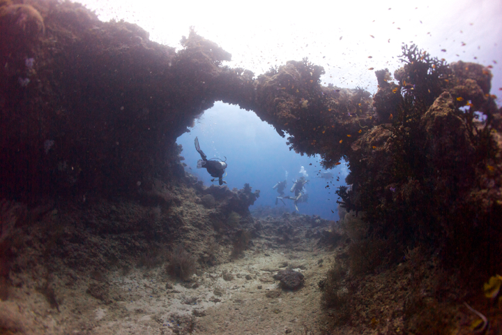 Undersea arch