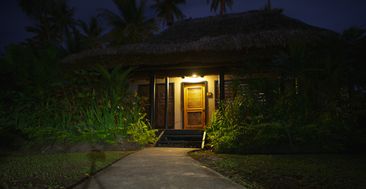 Our bure at night